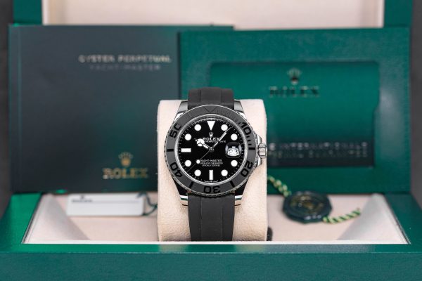 ROLEX YACHTMASTER OYSTERFLEX WHITEGOLD (2022) - Image 7